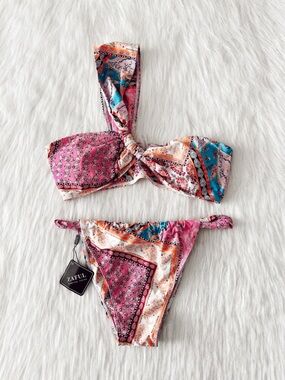 NWT Zaful One Shoulder Bikini Set Size XL 12/14